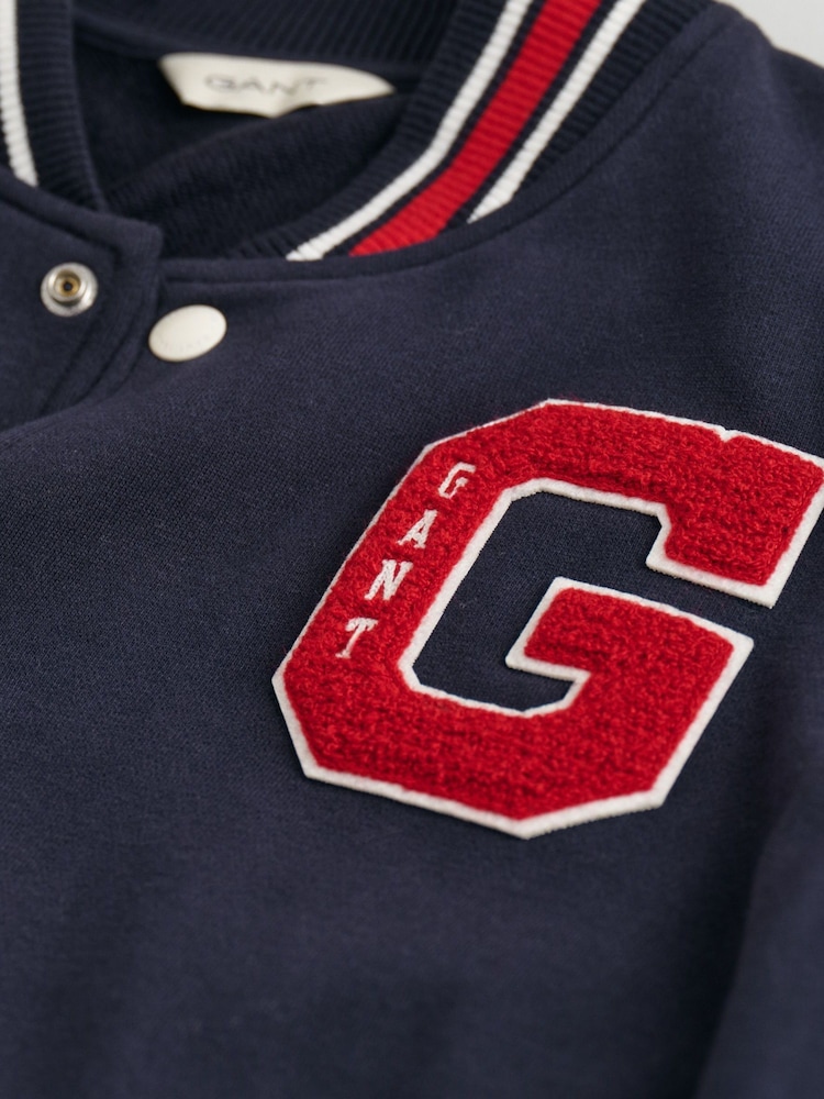 GANT Blue Varsity 100% Cotton Jacket - Image 3 of 3