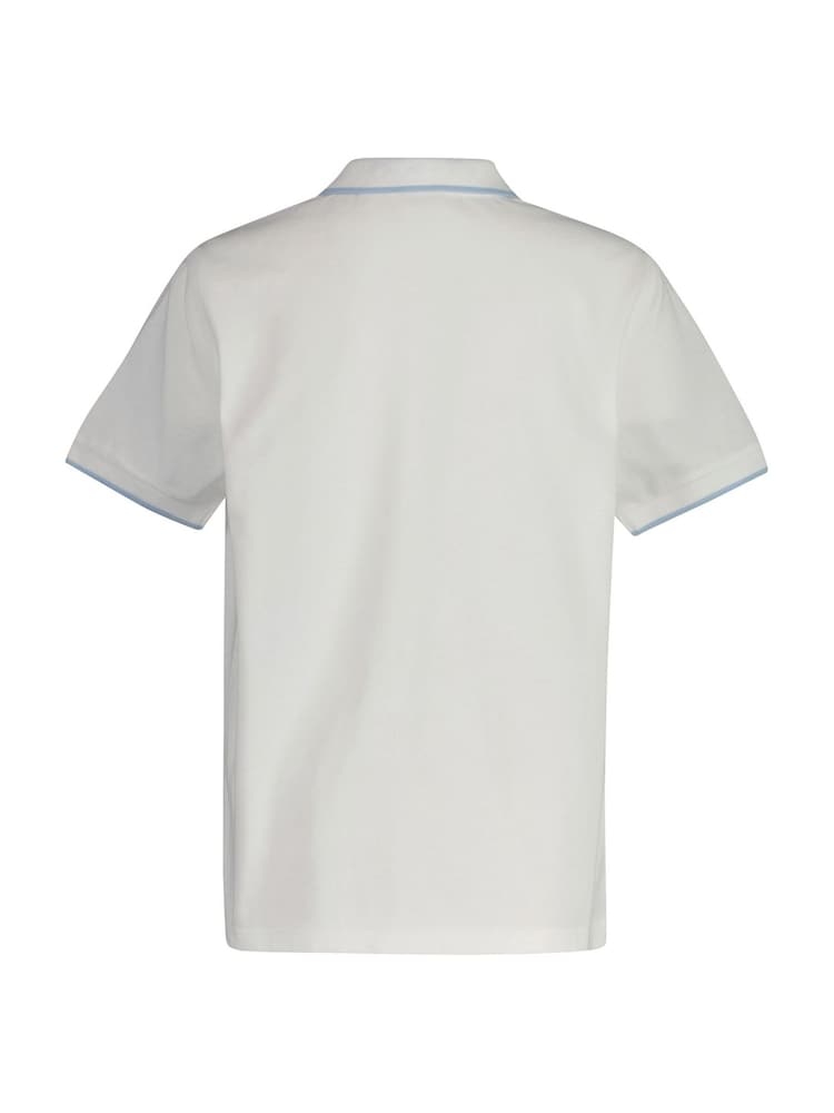Blanco - GANT Kids Tipped Pique Polo Shirt - Imagen 2 de 3