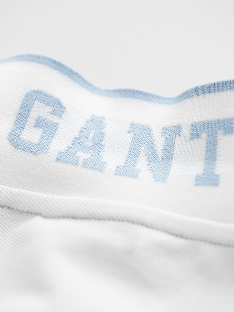 Blanco - GANT Kids Tipped Pique Polo Shirt - Imagen 3 de 3