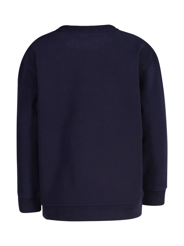 GANT Blue Kids Varsity Inspired Sports Logo Sweatshirt - Image 2 of 3