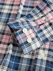 GANT Pink Boys Check Oxford Shirt - Image 2 of 3