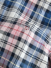 GANT Pink Boys Check Oxford Shirt - Image 3 of 3