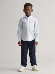 GANT Blue Gingham Shield 100% Cotton Shirt - Image 2 of 6