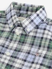 GANT Blue Boys Check Oxford Shirt - Image 3 of 4