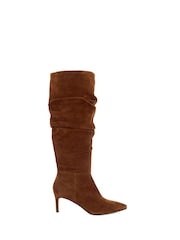 Dune London Brown Slouchings Slouch Point Boots - Image 1 of 5