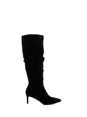 Dune London Black Slouchings Slouch Point Boots - Image 2 of 6
