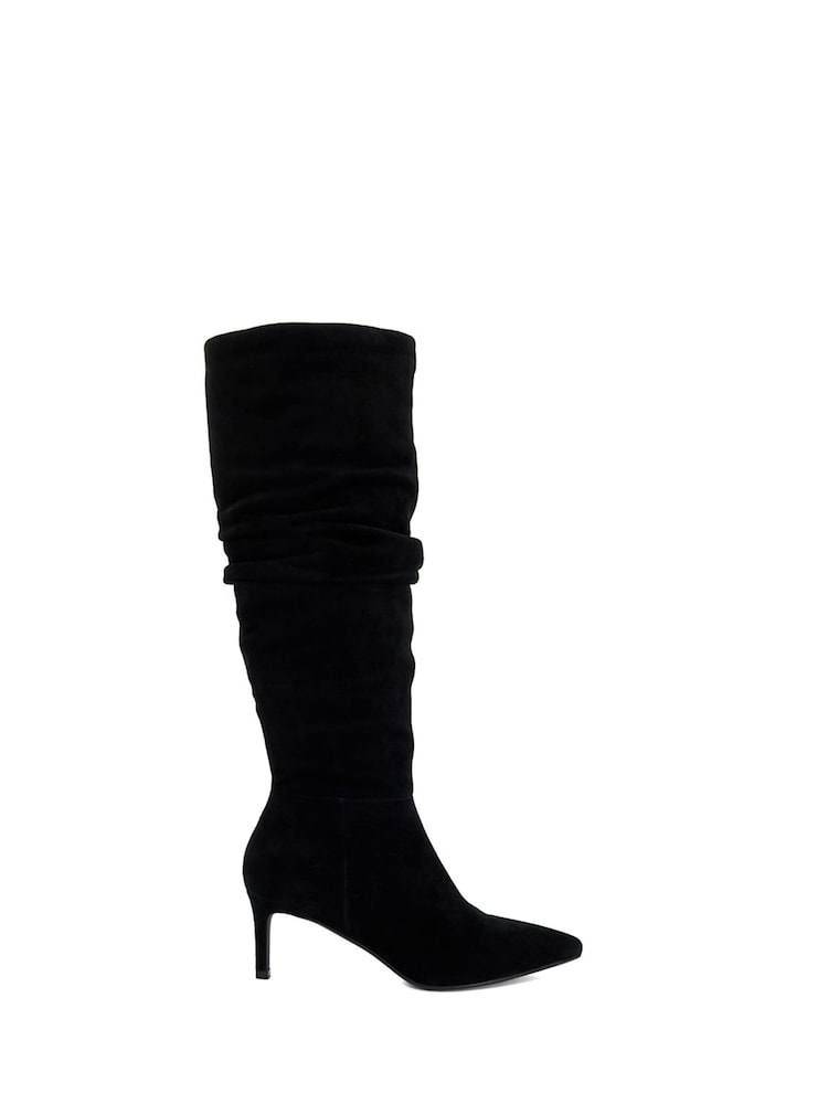 Dune London Black Slouchings Slouch Point Boots - Image 2 of 6