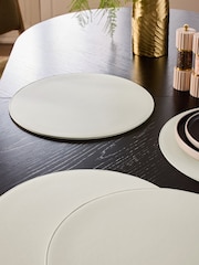 Set of 4 Natural Large Faux Leather Placemats - Image 2 of 4