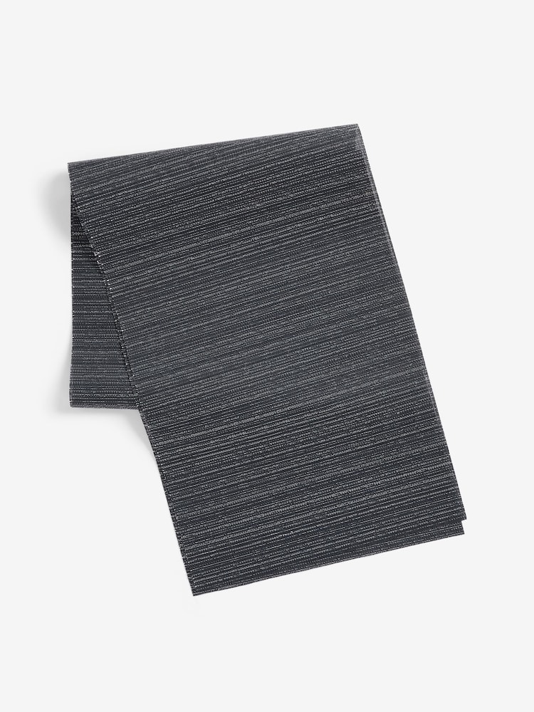 Set of 5 Charcoal Grey Wipe Clean Placemats and Runners Set - Image 1 of 1