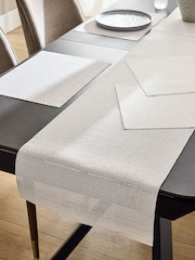 Set of 5 Silver Wipe Clean Placemats and Runners Set - Image 1 of 4