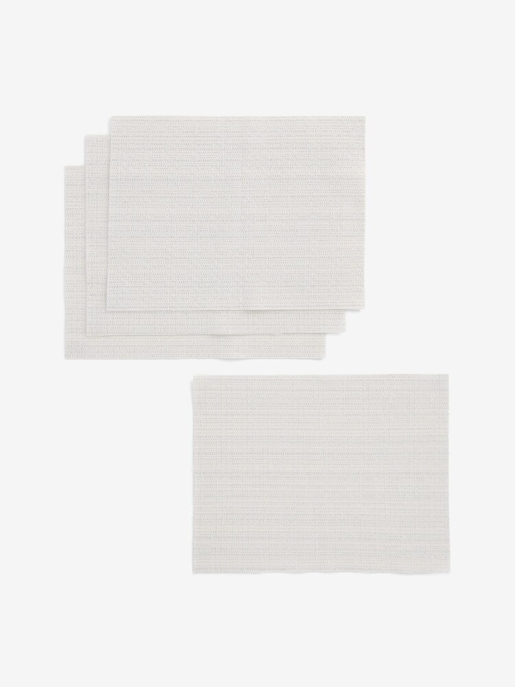 Set of 5 Silver Wipe Clean Placemats and Runners Set - Image 1 of 1