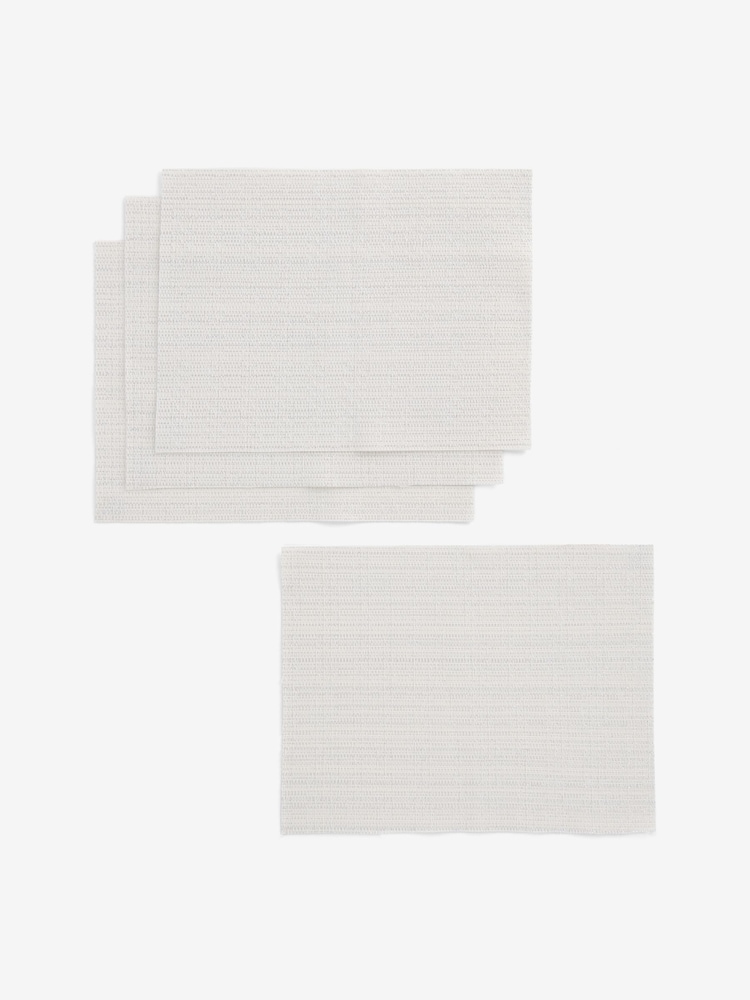 Set of 5 Silver Wipe Clean Placemats and Runners Set - Image 4 of 4