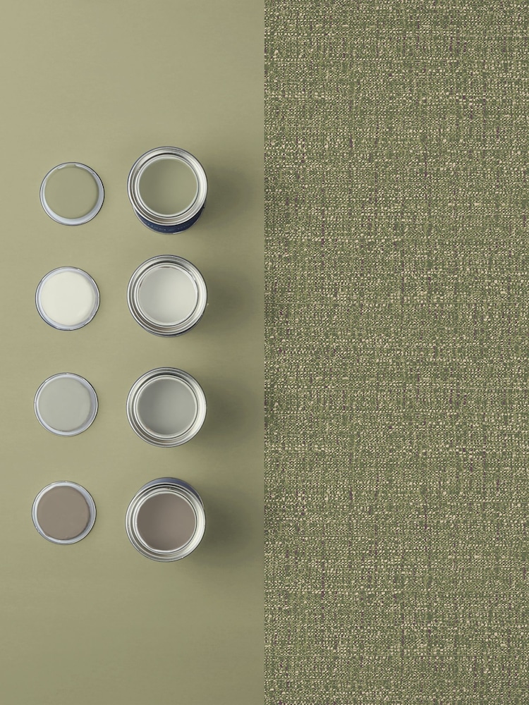 Graham & Brown Green Albion Texture 10M Wallpaper - Image 4 of 4