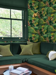 Graham & Brown Green Arley Garden Day 10M Wallpaper - Image 1 of 4