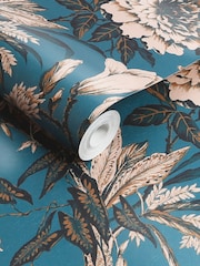 Graham & Brown Blue Perrow 10M Wallpaper - Image 2 of 4