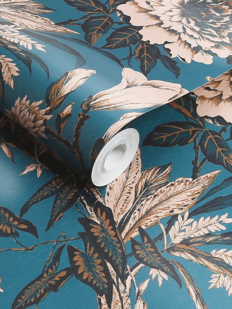 Graham & Brown Blue Perrow 10M Wallpaper - Image 2 of 4