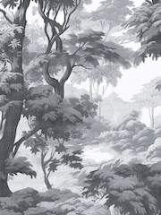 Graham & Brown Black & White Bobart's Garden 10M Wallpaper - Image 2 of 4