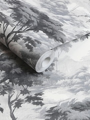 Graham & Brown Black & White Bobart's Garden 10M Wallpaper - Image 3 of 4