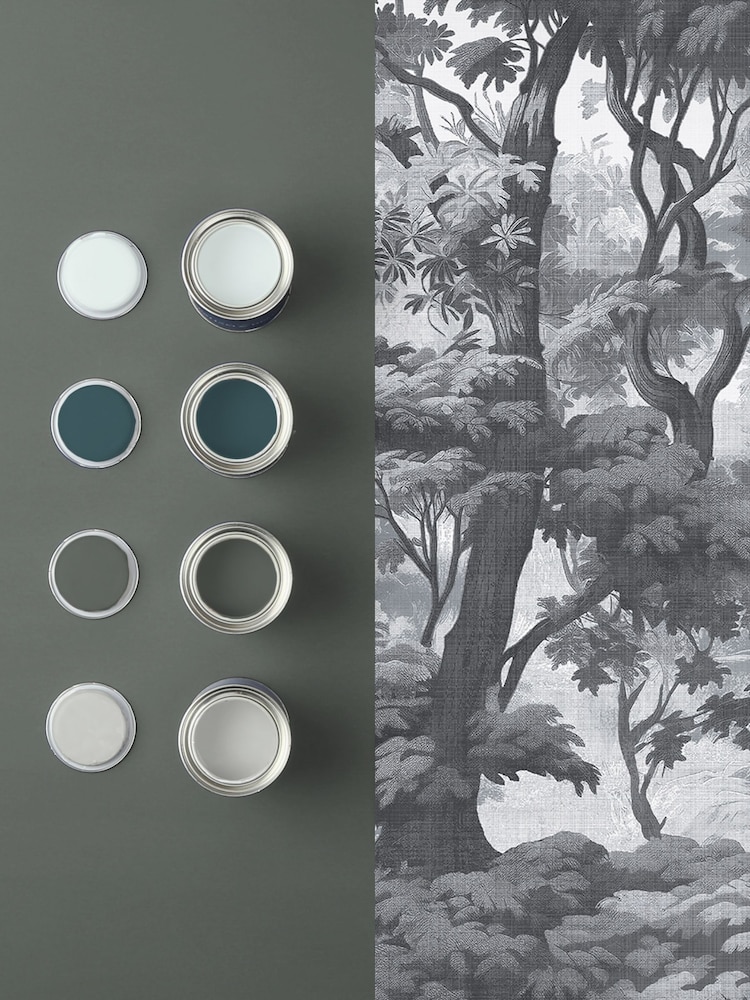 Graham & Brown Black & White Bobart's Garden 10M Wallpaper - Image 4 of 4