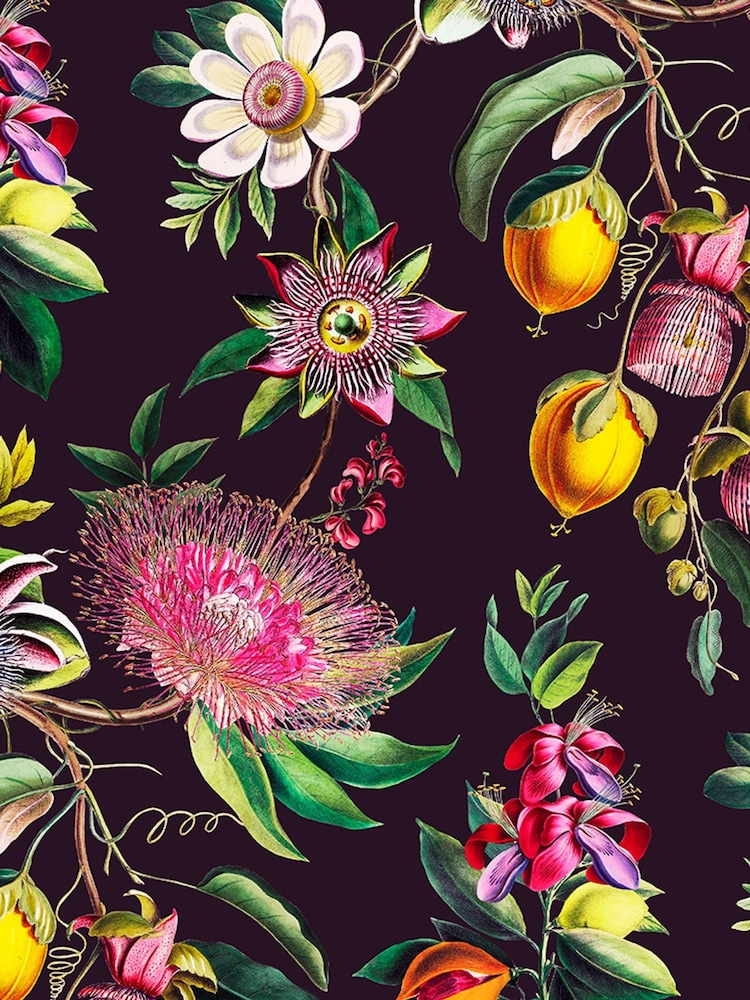 Graham & Brown Blackcurrant Physic Garden 10M Wallpaper - Image 2 of 4