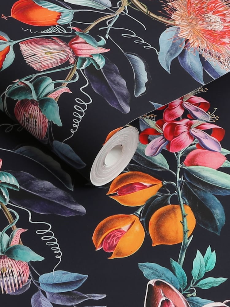 Graham & Brown Navy Physic Garden 10M Wallpaper - Image 2 of 4