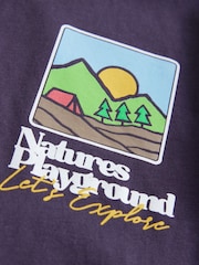 Purple Back Print Long Sleeve T-Shirt (3mths-7yrs) - Image 4 of 4