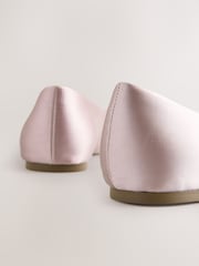 Dusky Pink Forever Comfort® Bridesmaid Pear Bow Detail Ballerinas - Image 11 of 11