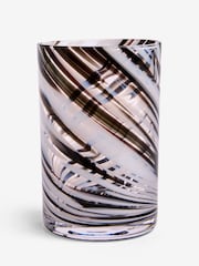 Set of 2 Black Confetti Swirl Tumbler Glasses - Image 3 of 3