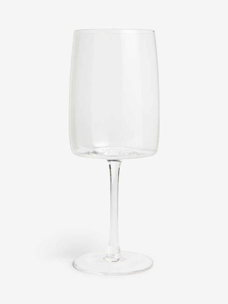 Clear Angular Set of 4 Red Wine Glasses - Image 2 of 3