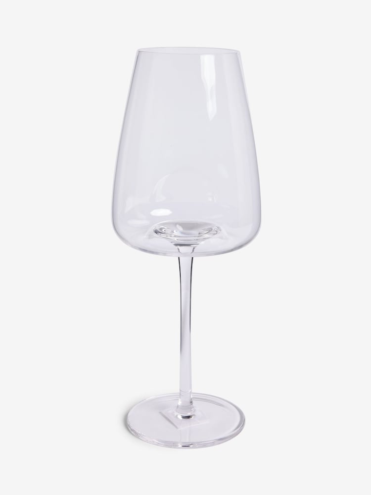 Clear Tapered Set of 4 Red Wine Glasses - Image 3 of 3