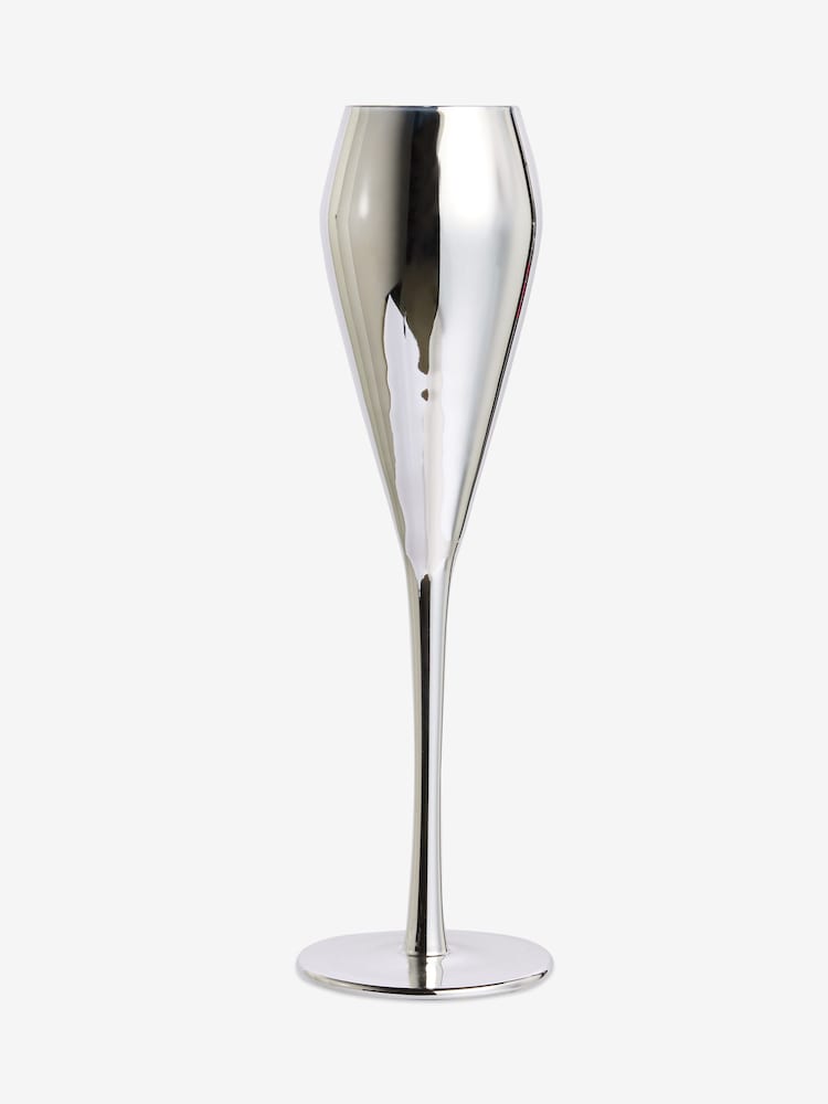 Set of 4 Silver Sloane Champagne Flutes - Image 3 of 3