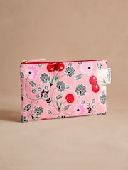 Cath Kidston Pink Cherry 100% Cotton Zip Purse - Image 1 of 3