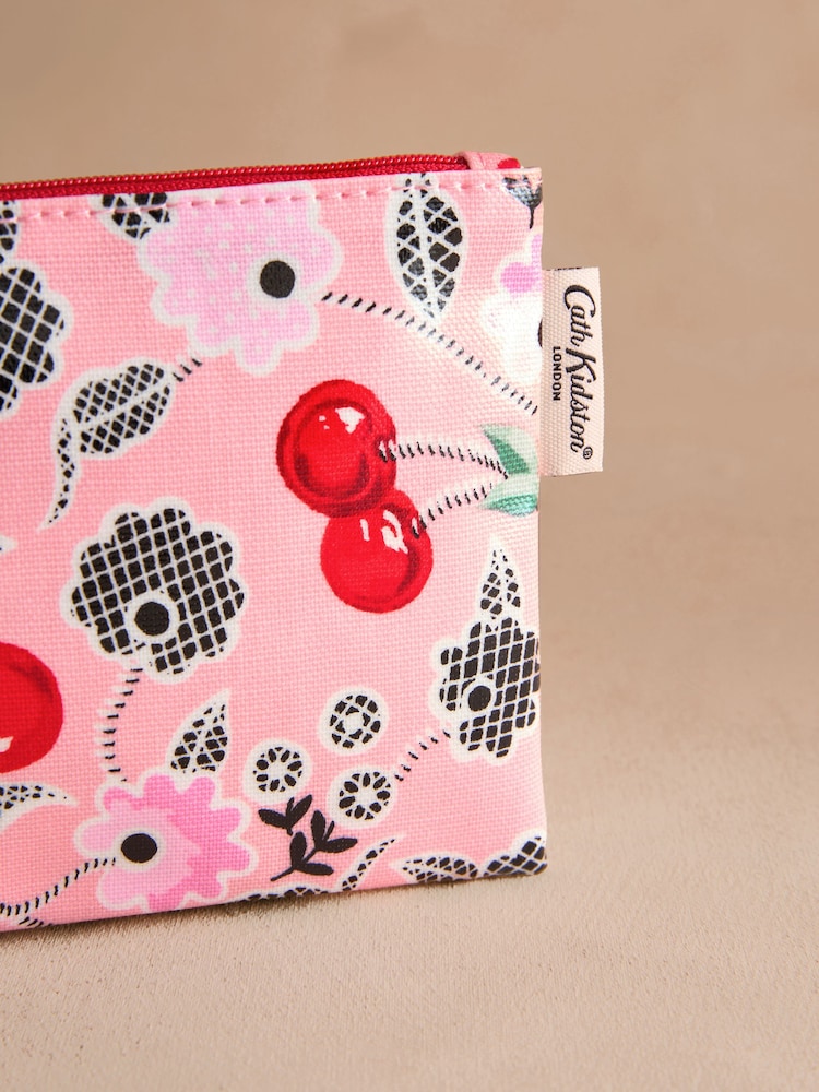Cath Kidston Pink Cherry 100% Cotton Zip Purse - Image 2 of 3