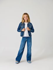 ONLY KIDS Blue Wide Leg Comfort Stretch Jeans - Image 1 of 1