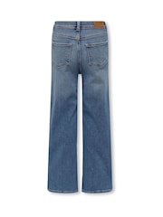 ONLY KIDS Blue Wide Leg Comfort Stretch Jeans - Image 3 of 4