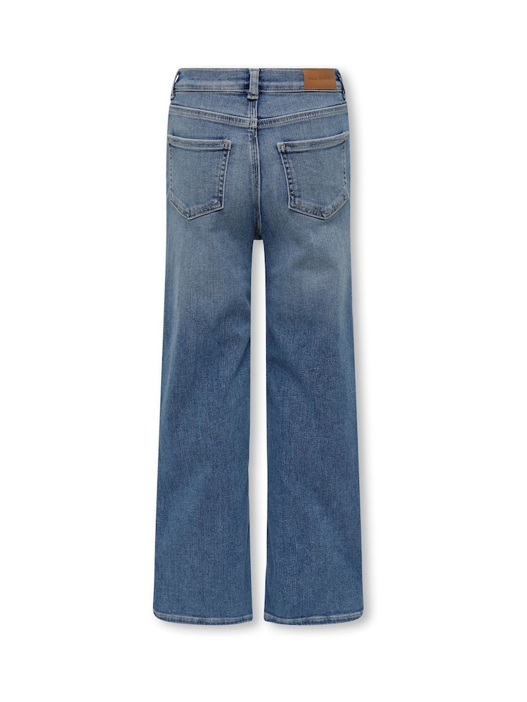 ONLY KIDS Blue Wide Leg Comfort Stretch Jeans - Image 3 of 4