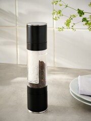 Black Steel Two in One Salt and Pepper Grinder - Image 1 of 3
