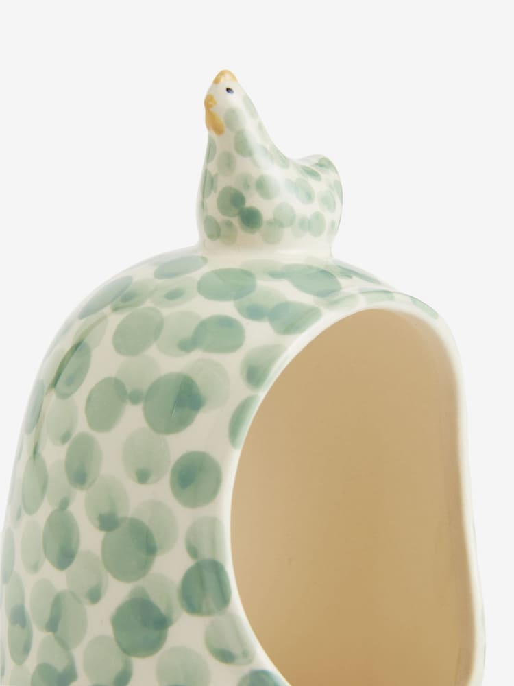 Sage Green Chicken Salt Pig Serveware - Image 5 of 5