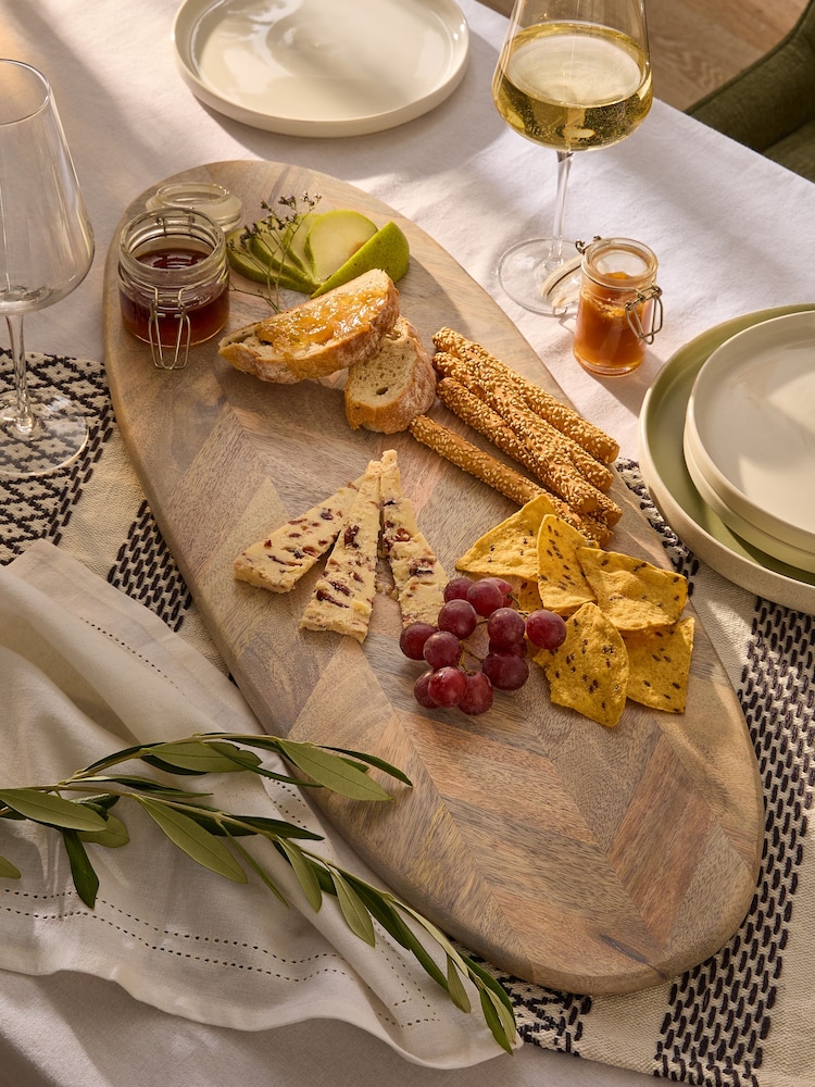 Grey Wood XXL Valencia Serve Board - Image 1 of 4