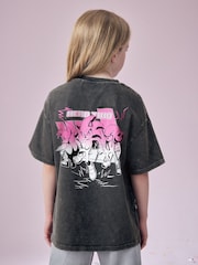 Charcoal Grey Sonic 3 Movie Oversized License 100% Cotton T-Shirt (3-16yrs) - Image 1 of 6