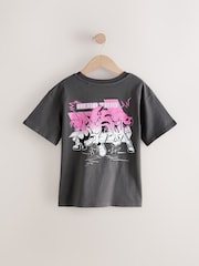 Charcoal Grey Sonic 3 Movie Oversized License 100% Cotton T-Shirt (3-16yrs) - Image 4 of 6
