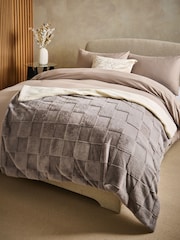 Jasper Checkerboard Cosy Fleece Reverse Throw - Imagem 1 de 5