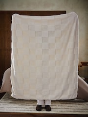 Jasper Checkerboard Cosy Fleece Reverse Throw - Imagem 4 de 5