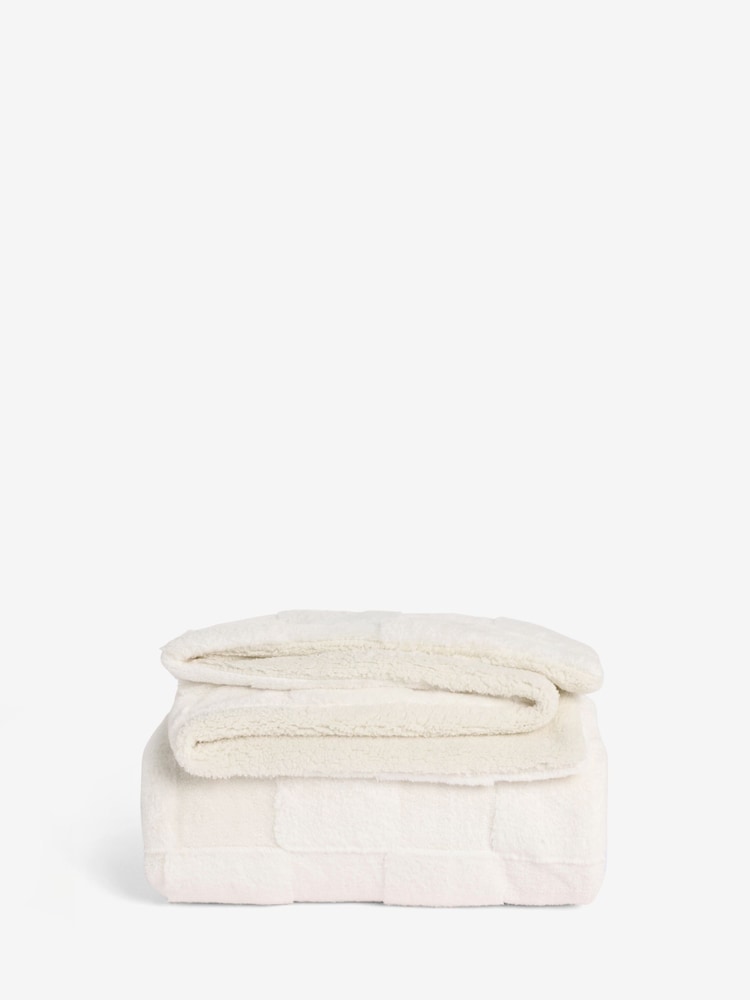Jasper Checkerboard Cosy Fleece Reverse Throw - Imagem 5 de 5