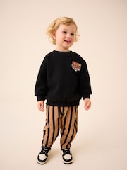 Black Tiger Crew Neck Sweatshirt (3mths-7yrs) - Image 1 of 6