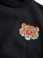 Black Tiger Crew Neck Sweatshirt (3mths-7yrs) - Image 5 of 6