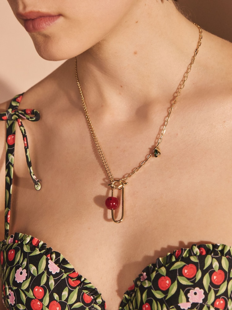 Cath Kidston Twisted Cherry Necklace - Imagen 2 de 6