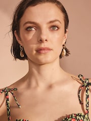 Cath Kidston Gold Tone Shell Earrings - Image 3 of 6