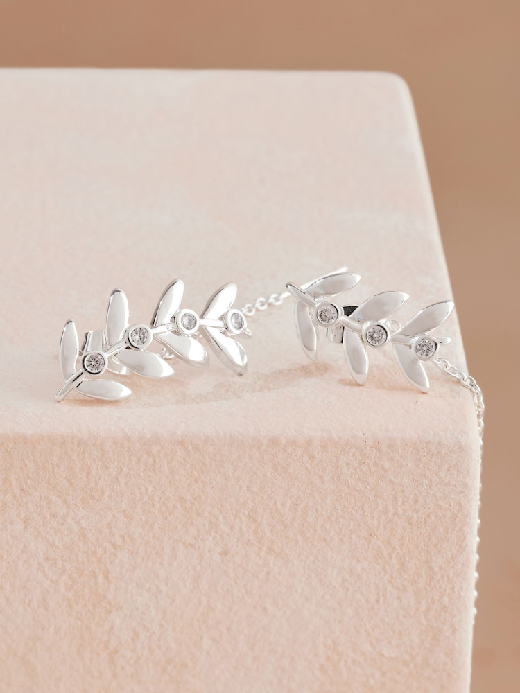 Cath Kidston Silver Tone Branch Earrings - Image 3 of 3