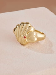 Anel de medalhão Cath Kidston Shell - Imagem 1 de 3
